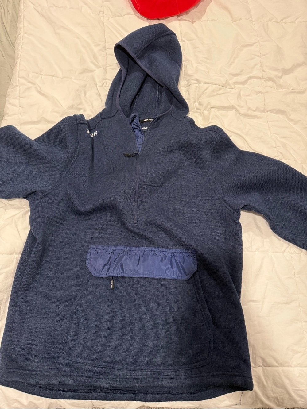 Bauer Navy Blue Pullover Hoodie Sweatshirt